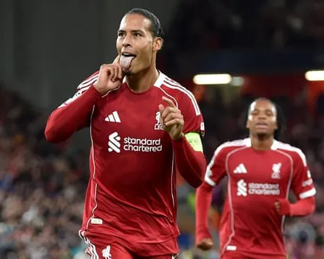 Virgil van Dijk scores late decisive goal against Atlético Madrid